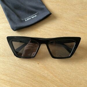 & Other Stories Angular Cat Eye Sunglasses Black